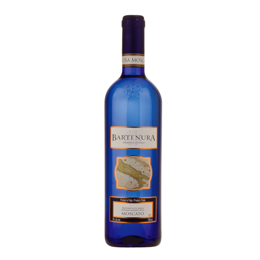 Bartenura Moscato bottle with its authentic label