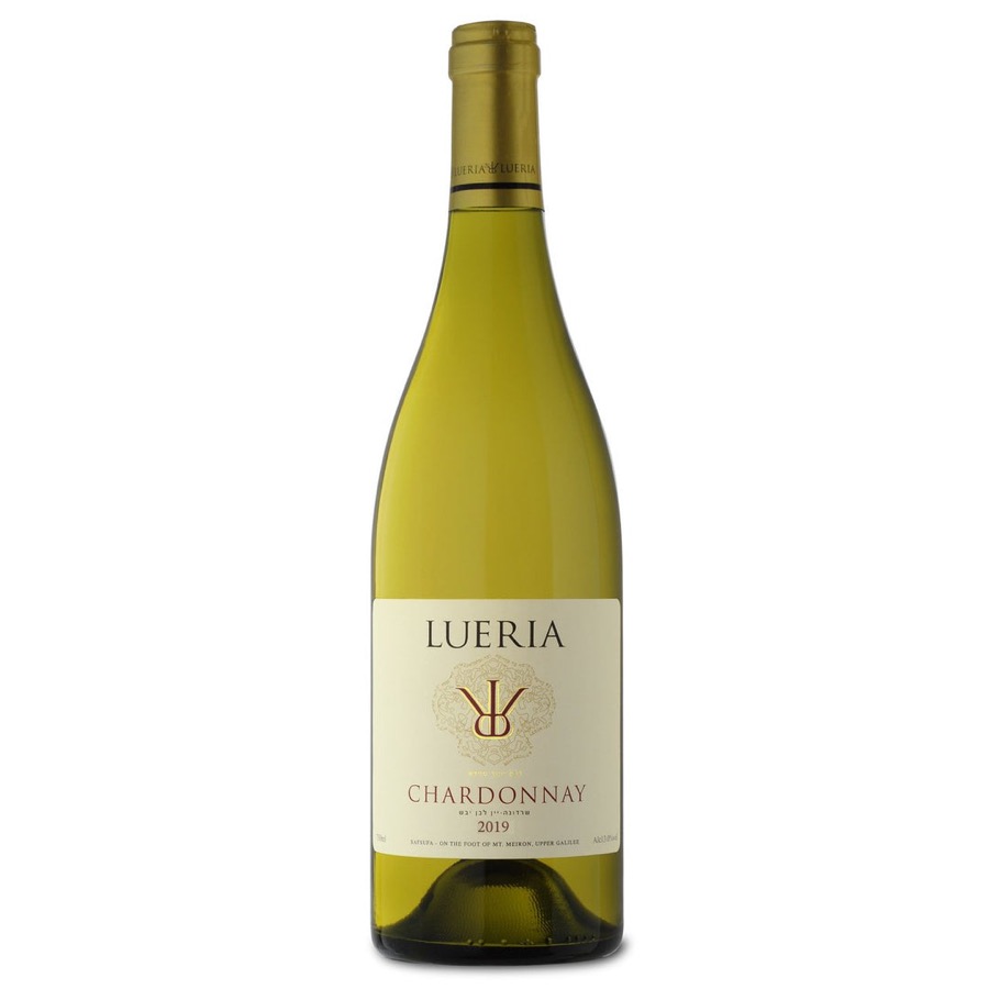 Lueria Chardonnay bottle with its authentic label